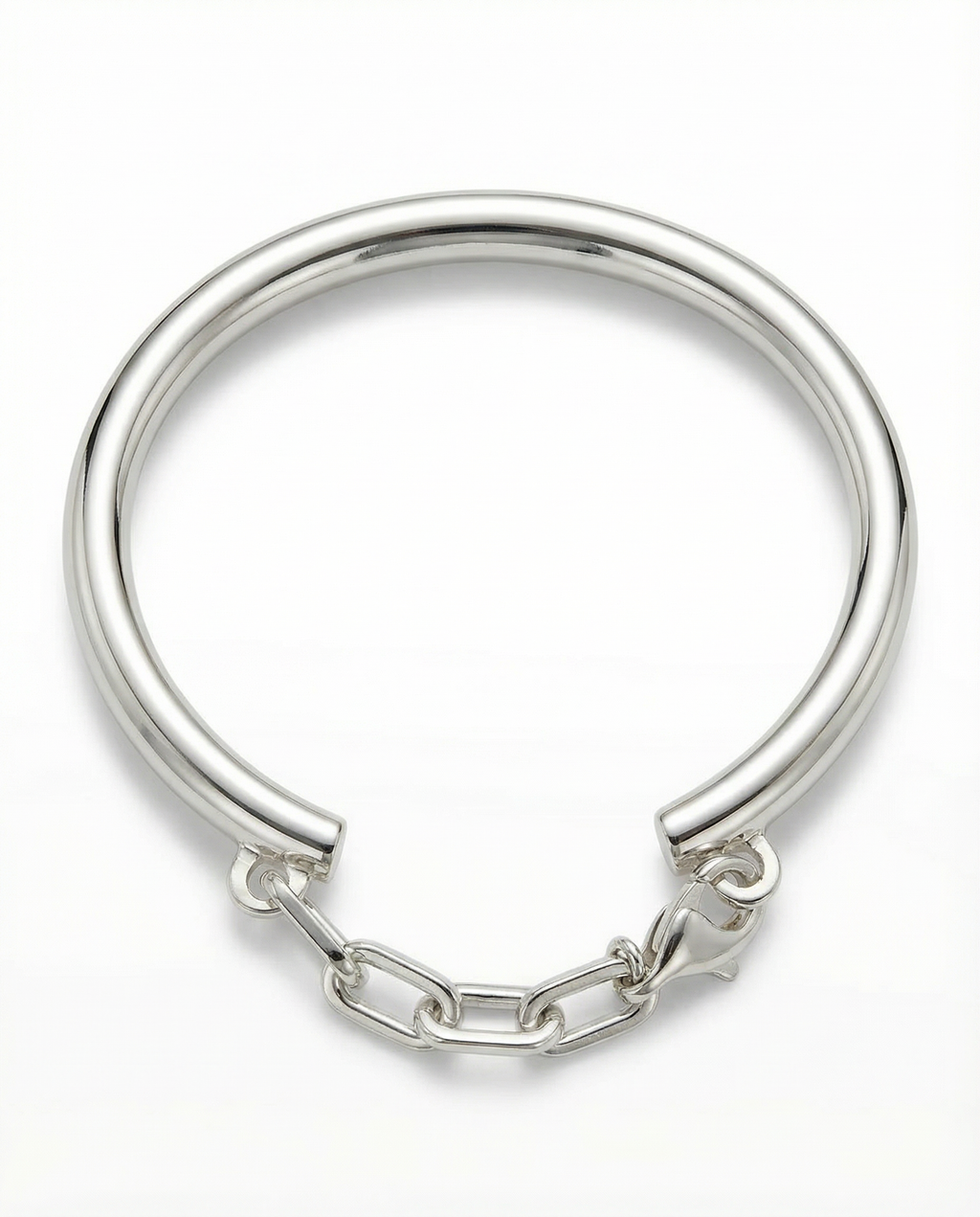 Chain sterling silver cuff