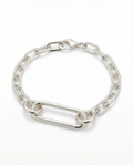 Round sterling silver bracelet