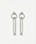 Round sterling silver earrings