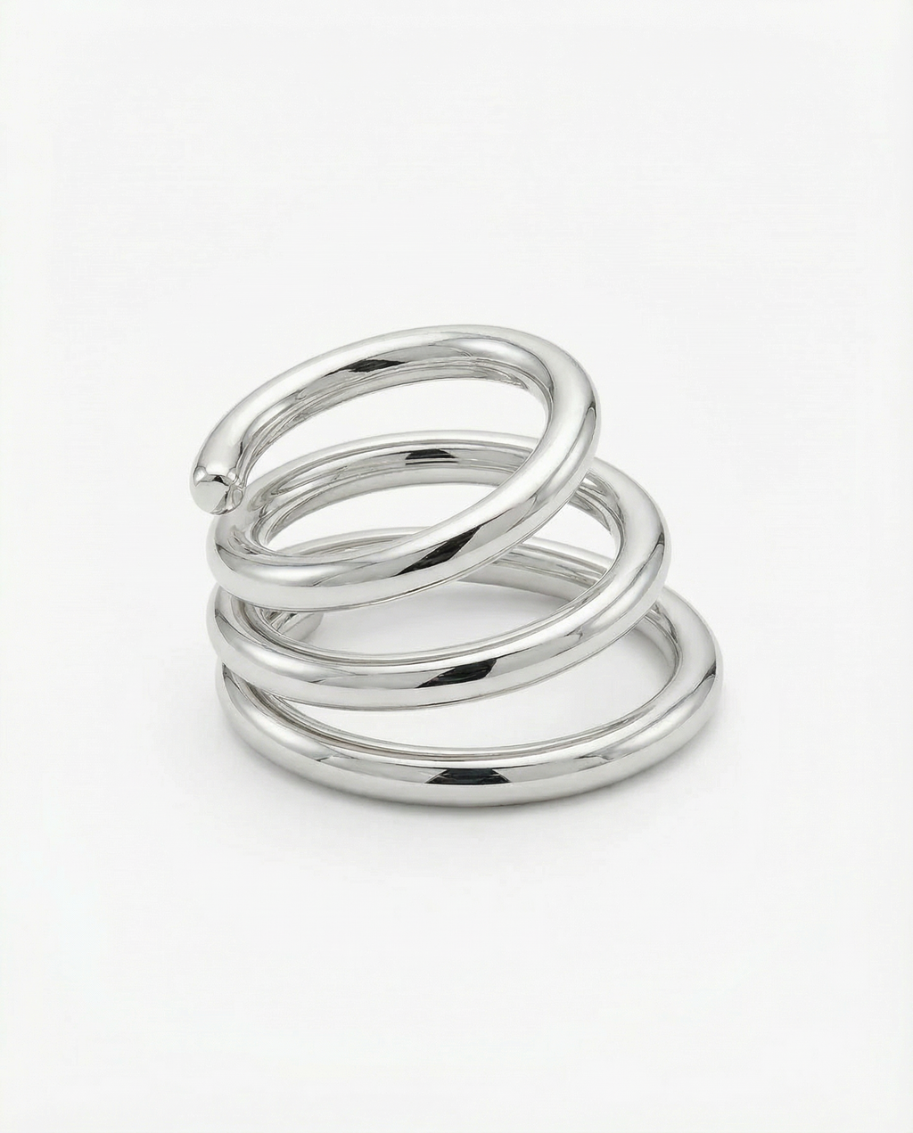 Round sterling silver ring